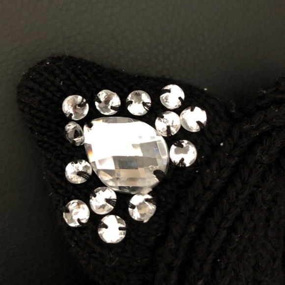 Topshop Rhinestone Cat Ears Beanie - Picture 4 of 5